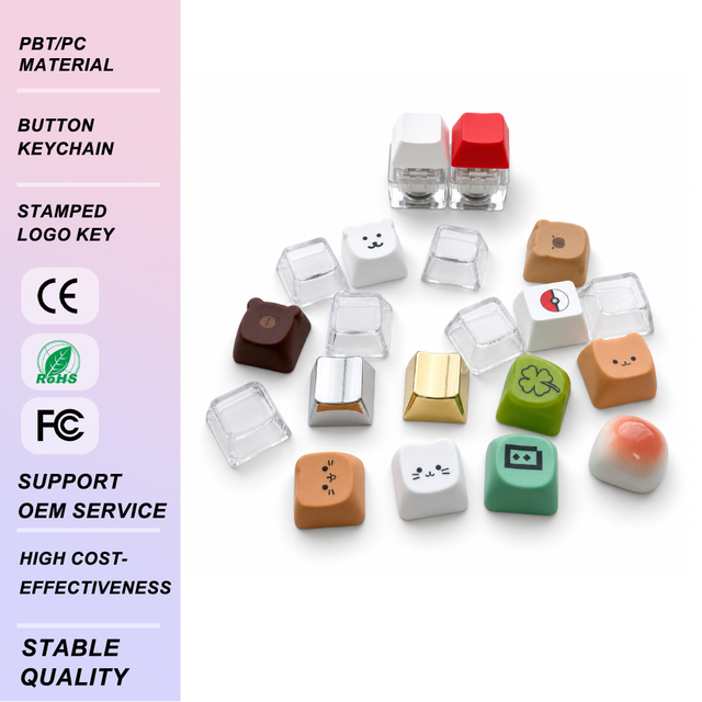 Custom MX Switch Keyboard Keycaps Diy Fidget Button Keychain MOA OEM Cherry Printed Logo Keycaps Mechanical Keyboard Caps