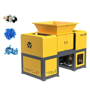 Customized Recycle Waste Crushing Machine Plastic Film Fabric And Metal Case Twin Shaft Shredder
