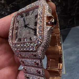 Men's Watch Fashion Square Mosan Diamond Roman Scale Watch High Quality Men's Large Dial Mechanical Watch - Product Image 5