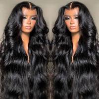 Perruque personnalisée à ondulations lâches 100% cheveux humains, dentelle HD, marque privée, OEM, ODM, vente en gros, directement de l'usine, faible MOQ, pour femmes noires, disponible dès maintenant
