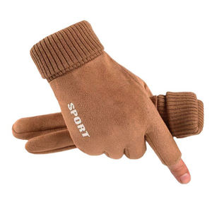 Gants de sport à séchage rapide avec logo personnalisé, poignets côtelés, antidérapants, compatibles écran tactile, pour la conduite en extérieur, le camping et les activités quotidiennes - Product Image 5