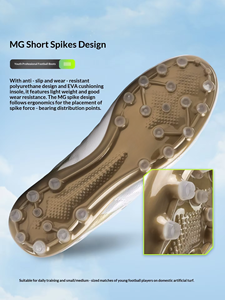 Chaussures de football MG Winter en cuir véritable pour hommes, adolescents, enfants, filles, garçons EU32-45, chaussures d'entraînement et de compétition professionnelles - Product Image 5
