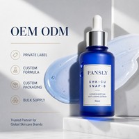 Serum Anti Penuaan Label Pribadi GHK-CU Copper Peptide Pengencang Anti Kerut Menghaluskan Garis Halus Serum Wajah