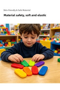 Striscia Sensoriale in Silicone con Ventosa, Bestseller Transfrontaliero; Antistress per Bambini e <span class=keywords><strong>Adulti</strong></span> con <span class=keywords><strong>ADHD</strong></span> e Ansia - Product Image 6