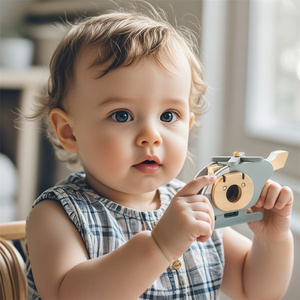 Trieur d'avion Montessori en <span class=keywords><strong>bois</strong></span> intelligent, jouet fait à la main pour bébé, sac éducatif pour enfants, bricolage unisexe - Product Image 6