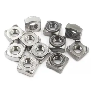 DIN928 M6 M8 Carbon Steel Square Insert Weld Locking M4 Projection Spot Nut With Bolt