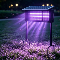 Lampes solaires anti-insectes, tue-moustiques à haute efficacité, charge MPPT, lampe solaire tue-moustiques