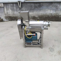 RVS commerciële hoogproductieve fruit- en groenteschroefpers sapcentrifuge met motor 1500W 380V 1 jaar garantie