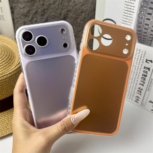 เคสโทรศัพท์มือถือลายไล่สีทองเลเซอร์สำหรับ iPhone 17 16 15 Pro Max แบบ IMD สีนีออนรุ้ง กันกระแทก ฝาหลังบางเบา รุ่นใหม่ - Product Image 2