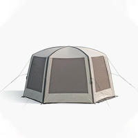 Tente gonflable pour 4 à 6 personnes, imperméable, pour le camping familial en plein air, abri de glamping portable, installation facile, maison de camping