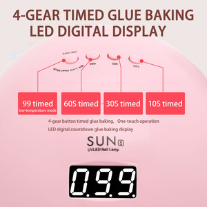 Lampe à ongles intelligente à détection infrarouge, machine de séchage rapide pour gel à ongles détachable, lampe de cuisson dédiée aux ongles press-on 100-240V - Product Image 2