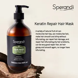 10 Minute Repair Damage All Natural Hydrating Hair Mask Organic Treatment Keratin Hair Mask Private Label