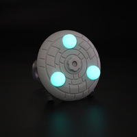 Yeni 90ml uzay gemisi uçan daire UFO Glow karanlık tütün çiçek konteynerler depolama kavanoz tabanı çocuk dayanıklı cam neme