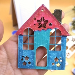 Maisons en bois à peindre soi-même, décorations de fête sur le thème <span class=keywords><strong>des</strong></span> <span class=keywords><strong>contes</strong></span> - Product Image 2