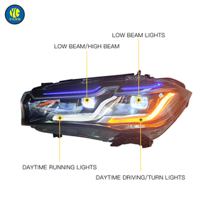 유광 LED 헤드램프 BMW X5 F15 2014-2018 전조등 업그레이드 12V 자동차 액세서리 헤드라이트 bmw X5 F15 헤드라이트 세트 - Product Image 5