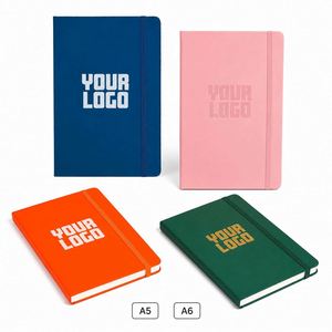 Custom A5 A6 Size Notebook PU Leather Cover <b>Journal</b> for Promotions Business Gift Notebook Custom Promotional Notebook - Product Image 1
