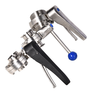 <span class=keywords><strong>4</strong></span>นิ้วอาหารเกรดคู่มือจับสแตนเลส304 316L สุขาภิบาล Tri Clamp เชื่อมเกลียว<span class=keywords><strong>วาล์ว</strong></span>ผีเสื้อ - Product Image 2