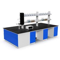 Meubles de laboratoire Cartmay Armoire de table de laboratoire montée au sol en acier avec évier
