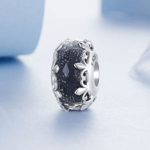 925 argento Sterling Bead di vetro ossidato <span class=keywords><strong>gioielli</strong></span> in argento che fanno Charms BSC1077 Iris <span class=keywords><strong>Murano</strong></span> perline ciondoli alla moda ciondoli - Product Image 2