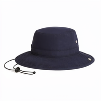 Chapeau de pêche en polyester imperméable OEM, vente chaude, logo personnalisé, séchage rapide, protection UV, unisexe, pour la pêche et la randonnée en extérieur