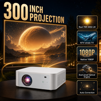 Téléviseur LCD LED 3D 4K 1080P Y3Pro Whale avec Android 13, haut-parleurs intégrés, WiFi, home cinéma portable