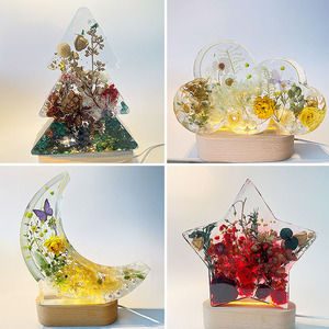 Molde de Silicona para Resina Epoxi, Diseño de Luna, <span class=keywords><strong>Estrella</strong></span>, Nube, Árbol de Navidad y Flores, para Manualidades, Decoración del Hogar y Fiestas - Product Image 2