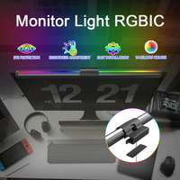 Monitor de ordenador moderno, barra de luz, lámpara de escritorio, USB, Control táctil, LED regulable, negro para sala de estar, aleación de aluminio, alto CRI 90