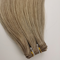 Extensions de cheveux vierges Remy Super minces à double tirage Genius de 26 pouces Balayage blond naturel Trame invisible Body Wave & Yaki Style