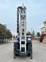 Machine de forage rotative montée sur tracteur, diesel, d'occasion, profondeur 260 m, avec boîte de vitesses DTH, pour puits d'eau, à vendre