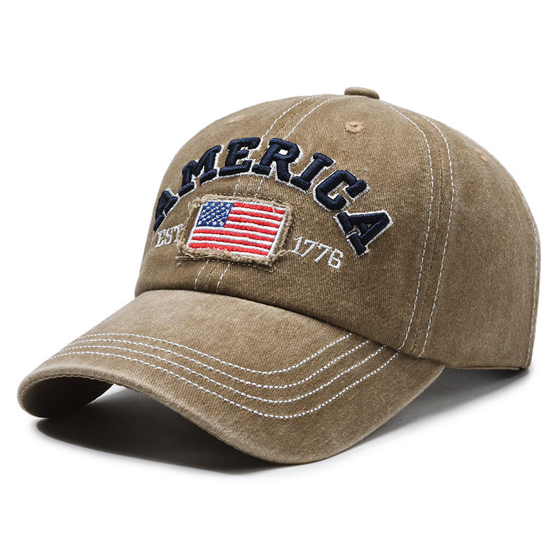 flag pattern khaki