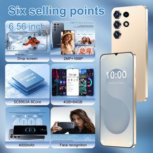 ZNNXECC S25 Ultra, Teléfono Inteligente 4G con Certificación Google, Pantalla HD de 6.6 Pulgadas, Doble SIM, Ocho Núcleos, 4+64GB, Android, Idioma Alemán - Product Image 4