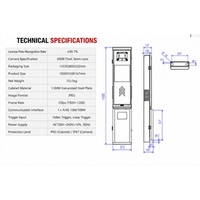 Terminal de Estacionamiento YUANHONG 3MP con IA y ANPR, Lector de Códigos QR con Pantalla LED de 4 Líneas para Control de Acceso Desatendido, IP67