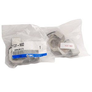 ชุดอุปกรณ์เว้นระยะแบบ T-Type รุ่น <span class=keywords><strong>Y31</strong></span>-N02 จำนวน 2 ชิ้น <span class=keywords><strong>ส</strong></span>ำหรับเกลียวพอร์ต AC-A ซีรี<span class=keywords><strong>ส</strong></span>์ 1/4 NPT - Product Image 1
