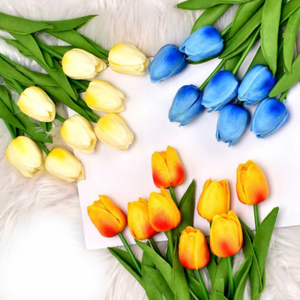 <span class=keywords><strong>Tulipán</strong></span> Artificial <span class=keywords><strong>de</strong></span> PU, Flor Artificial Realista, Decoración Colorida para Bodas, Hogar, Mesa, Fiestas, Regalo - Product Image 2