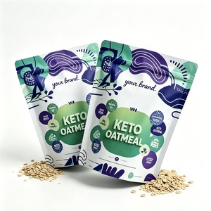 Bolsas de Plástico Personalizadas de 500g con Cierre Hermético, Aptas <span class=keywords><strong>para</strong></span> Alimentos, <span class=keywords><strong>para</strong></span> Leche, Granos, Granola, Cereales, <span class=keywords><strong>Avena</strong></span>, Harina de Maíz - Product Image 1