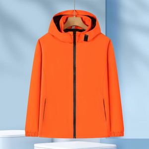 Veste softshell personnalisée respirante coupe-vent imperméable pour l'extérieur, col rond, logo imprimé en sérigraphie, vêtements de travail, uniforme d'équipe - Product Image 3