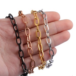 Chaîne cubaine populaire en acier inoxydable de différentes couleurs, haute qualité pour hommes et femmes - Product Image 1