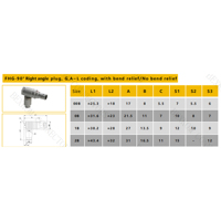Connecteur BEXKOM FHG en laiton, taille 2B, 2 à 16 broches, mâle, push-pull, verrouillable, blindé EMC, étanche IP50, anti-vibration, anti-corrosion