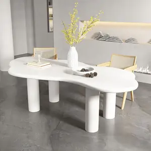 Белый Nordic необычный домашний обеденный стол набор из массива дерева верстак для домашнего офиса деревянный стол для ресторана для продажи