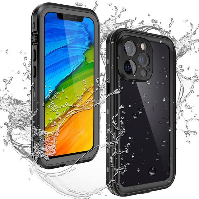 For iPhone 13 Mini IPhone13 Pro Max Back Cover Transparent Dots Swimming Shockproof Redpepper Protection Waterproof Phone Case