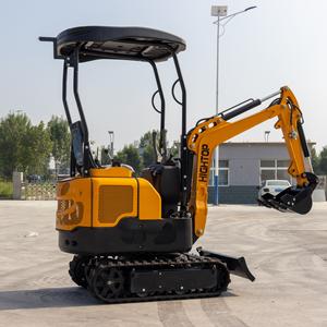 Hoge specificaties 1 ton minigraafmachine HT10G met topcilinderontwerp, nieuw dashboard en voetpedaal - Product Image 3