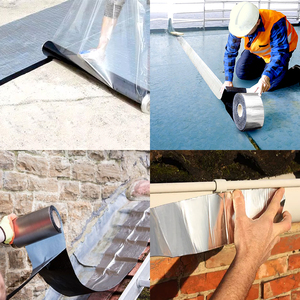 Usine Auto-Adhésif Bitume Feuille De Toit Étanche En <span class=keywords><strong>Aluminium</strong></span> Feuille D'asphalte Modifié Étanche Membrane De <span class=keywords><strong>Toiture</strong></span> <span class=keywords><strong>pour</strong></span> Feuille De Fer - Product Image 2