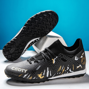 Botte de football montante pour hommes et femmes Chaussures d'entraînement à la mode antidérapantes pour l'herbe Crampons d'extérieur résistants à l'usure pour l'été - Product Image 2