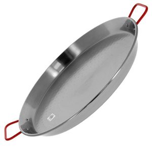 Poêle <span class=keywords><strong>à</strong></span> paella en acier inoxydable personnalisée pour la cuisine, plateau de cuisson pour les fruits de mer, les spaghettis, la paella - Product Image 2