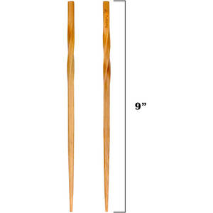 Paquete de 5 <span class=keywords><strong>palillos</strong></span> de bambú retorcidos reutilizables Creativity, <span class=keywords><strong>palillos</strong></span> marrones <span class=keywords><strong>lavables</strong></span> de 20 CM Premium, ecológicos para Asia Food Sushi - Product Image 3