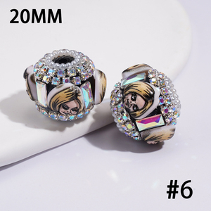 Personaje de Película de Terror con Cadena Rectangular de Diamantes de Colores y Cuentas Hechas a Mano para la Creación de Joyería DIY para Bolígrafos - Product Image 6