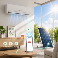 AC Hybrid Solar WiFi Pintar ACDC Split dengan Kontrol Aplikasi Tuya 12000BTU Sistem Pendingin Rumah Tangga Hemat Energi