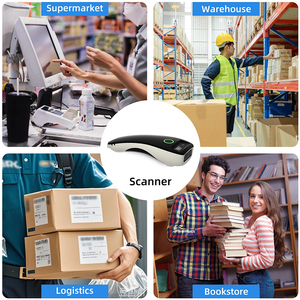 Escáner de Códigos QR Portátil Ligero USB CMOS 1D 2D JINGXIN, Lector de Códigos de Barras Inalámbrico Bluetooth de 2.4GHz - Product Image 2