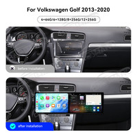 Radio Multimedia para Auto Baoshang con Pantalla Táctil Dual de 10.1'' y Android 15 para Volkswagen Golf 2013-2020, con DVD, GPS, Navegación y Carplay