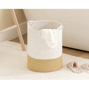 <span class=keywords><strong>Cesta</strong></span> de Almacenamiento <span class=keywords><strong>Plegable</strong></span> Moderna de Cuerda de Algodón para el Hogar, Organizador para <span class=keywords><strong>Ropa</strong></span> y Juguetes, en Promoción - Product Image 4